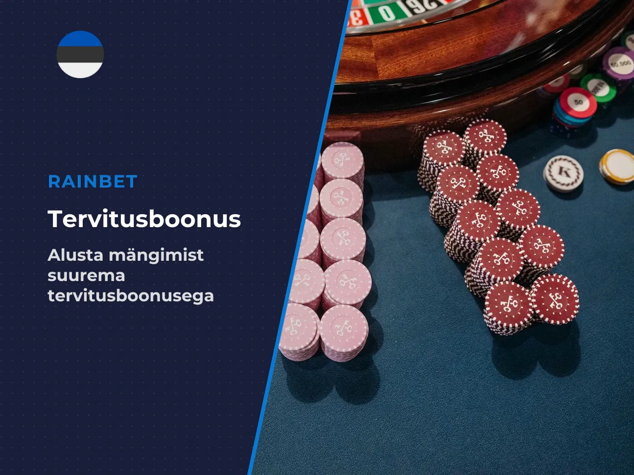 Esimese sissemakse boonus ja tervituspakett welcome