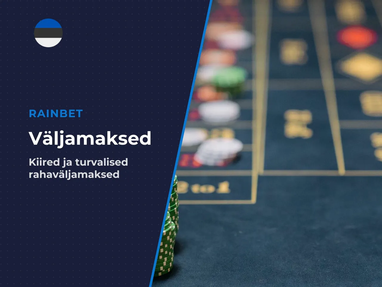 Rainbet withdrawal kuidas raha välja võtta