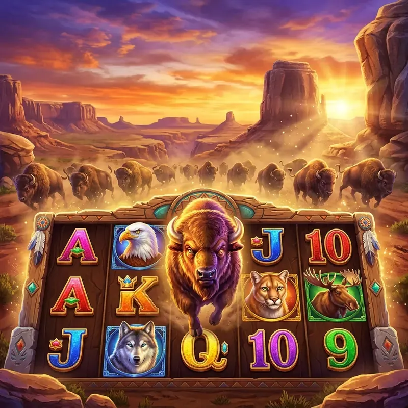 Buffalo King mäng demo-slot, boonused ja