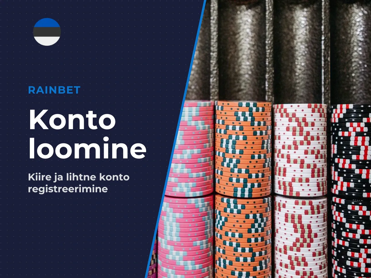 Konto loomine mobiilivaates. Uue konto registreerimine